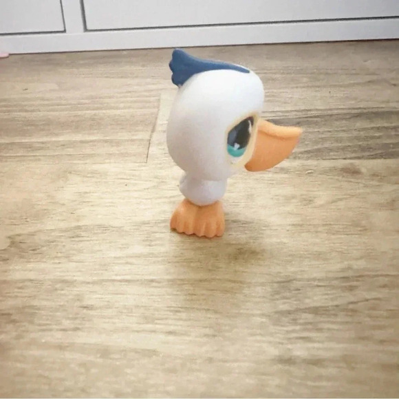 Littlest Pet Shop white and blue pelican 517 (2007) - Picture 15 of 15